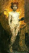 Carl Larsson amor mercurius painting